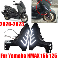 Front Side Cover Guard Panel Decorative Cover With Light for Yamaha N-MAX 155 NMAX 125 Nmax155 Nmax125 2020 - 2023 Accessories