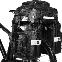 3in1 Mutifunctional Bike Rear Bag Waterproof Bicycle Shoulder Bag Bike Saddle Bag Cargo Rack Pannier Long Cycle Accessory