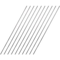 10Pc 1/1.5/2/2.5/3/4mm Diameter 304 Stainless Steel Rod 100/150/200/250/300mm Solid Round Shaft Rod Bars for DIY Craft Model Car