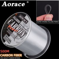 Aorace 500M Nylon fishing Line fluorocarbon coating treatment process carbon surface Fishing Accessories