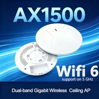 WiFi 6 1500M Wireless AP Dual-band Ceiling AP Standard POE WIFI Extender 5G Repeater Gigabit Wireless AP Router Signal Booster