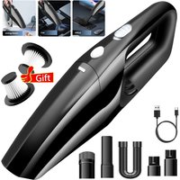 Handheld Vacuum Cleaner Cordless Strong Suction Portable Hand Vacum for Home Car Hoover, USB Rechargeable with 2 HEPA Filter LED