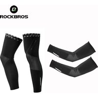 AliExpress ROCKBROS Winter Arm Sleeves + Leg Warmers Men Women Fleece Keep Warm Sports Elbow Pads Fitness Running Cycling Arm Cover Warmers