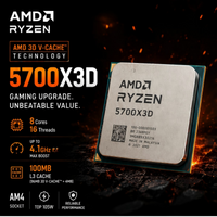 Processeur AMD Ryzen 7 5700X3D R7 5700X3D 3,0 GHz 8 cœurs 16 threads 96M 100W Socket AM4 pour ordinateur de bureau (version Tray)