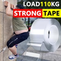 1m 2m 3m 5m Nano Tape Double Sided Tape Transparent Reusable Waterproof Adhesive Strong Tapes Cleanable Kitchen Bathroom Decor