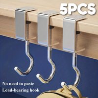5PCS Table Hooks Adjustable Desktop Load Bearing Hooks Detachable Desk Edge Hook Detachable Non-Destructive Installation