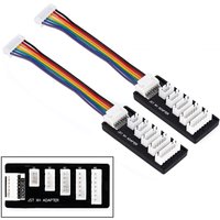 2 Pack JST-XH 2S-6S 3S Balance Charger Extend Expansion Board Adapter Converter for RC Car Truck Lipo Battery Charging