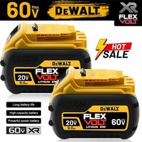 Genuine DEWALT Battery 60V 9Ah Flexvolt battery 20V 6Ah 5Ah 2Ah DCB200 DCB184 DCB609 DCB206 For Dewalt rechargeable tool battery