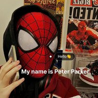 Handmade Spider-Man 2 Mask Movie Accuracy Garfield Version Peter Parker Handicrafts Gift Collectible Items cosplay Accessories