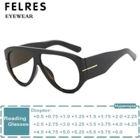 Fashion Oversized Pilot Reading Glasses For Men Women Anti Blue Light Glasses Rivets Presbyopia Eyeglasses Optical Magnifier