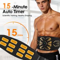 Abdominal Massager Waist Belt Muscle Toner Smart Abdominal Muscle Trainer For Arm Leg Training Fitness Massage Belt Cordless