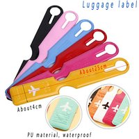 1/2pcs Portable Solid Color Luggage Tag Creative Baggage Suitcase Holder Boarding Tags Label Travel Accessories