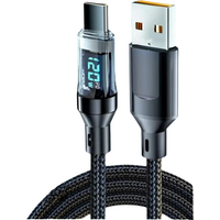 Digital Display 120W USB C to Type C Fast Charge Cable PD Quick Charge Data Wire 480Mbps Data Transfer Cord For iPhone 17 Xiaomi