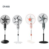 Africa Market Changrong Rechargeable Emergency Standing Cheap Fan with Remote and LED