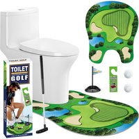 Toilet Golf Ball Set Mini Golf Game Gag Gifts for Men Fun and Leisure for The Toilet Indoor Golf Entertainment for Dad