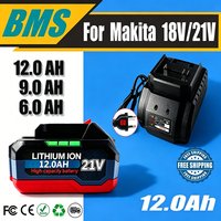6.0 9.0 12.0Ah 18V 21V Rechargeable Lithium Battery For Makita 18v Power Tools Cordless Wrench Saw Drill Grinder Screwdriver
