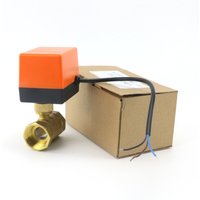1/2" 3/4" 1" Brass 2-way Motorized Ball Valve DN15/DN20/DN25 Three-Wire two-control Electric Solenoid Valve 220V AC 12V DC