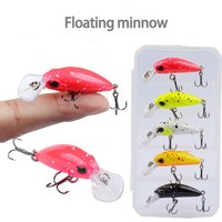 2.6 grams of micro-floating water-mino pouty-eyed red-eyed bass fish come with a vibrating bead surface imitation bait.