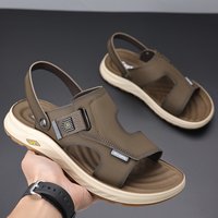 Men's Adjustable Buckle Sandals with Breathable Upper and Lightweight Sole, Suitable for Everyday Outdoor Casual Wear