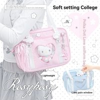 ROSYPOSY Soft Set Large Appetite Pain Bag JK Wave Point Uniform Bag Shoulder Bag Large Capacity High Beauty Manga Exhibition Bag