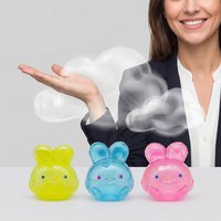 Colored Rabbit Decompression Squeeze Toy Simulation Rabbit Pinching Decompression Toy Puzzle Adults Kids Stress Toy Home Decor