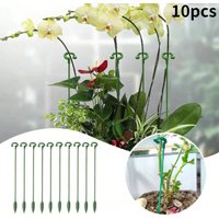10PCS/Set Plant Support Stakes Single Stem Plant Cage Support Ring Garden Flowers Roses Tomatoes Vegetables Fixing Anti-falling