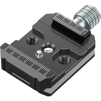 Aluminium Arca Swiss Type Clamp with 3/8” & 1/4” Quick Release Plate Arca QR Clamp for Camera Monitor Stabilizers Ronin S/SC
