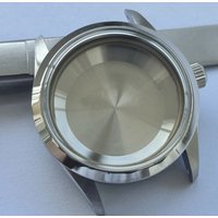 Watch Parts 34mm Vintage Stainless Steel Watch Case Bubble Sapphire Glass Suitable For ETA2824/PT5000 Automatic Movement 10Bar