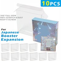 10PCS Plastic Display Case Storage Protector for Japanese Booster Box 0.45mm Thick Display Case for Collectible