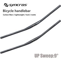 Guidon de VTT en fibre de carbone Syncros, 9 degrés, 31,8 mm, finition mate, accessoires de vélo