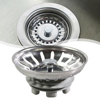 High-Quality Stainless Steel Kitchen Sink Strainer Stopper Waste Plug 79.3mm Kitchen Sewer Strainer Basin Drain Stopper Parts