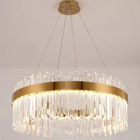 Modern Living Room Chandeliesr Luxury LED Crystal Pendant Lamp Living Room Light Luxury Main Lamp Restaurant Fixture
