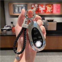 TPU Car Key Case for Morris Garages MG Cyberster Accessories 2024 Remote Protection Cover Shell Keychain Holder Fob