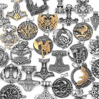 Original Design Nordic Myth Odin Crow Various Viking Pendant Stainless Steel Punk Necklace Men's Charm Necklace Jewelry Gifts