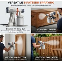 Portable Paint Sprayer, Ergonomic Handle & Durable Design for Automotive Detailing, Furniture Painting, DIY Projects, Paint Sprayer Gun, Automotive Detailing Tool, Modern Tool, Robust Construction,