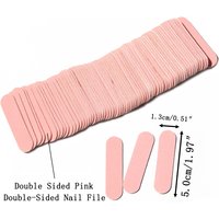 15 TO 1000 Pcs Pink Nail Files Double Sided Emery Boards for Manicure Pedicure Nail Art Buffing and Shaping