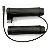 Full Twist Throttle For Bafang System With ON/OFF Button Grips For Electric Bike With Locking Assembly 3Pin Waterproof Connector