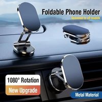 1080 Degree Rotatable Stand Magnetic Car Phone Holder Magnet Smartphone Support GPS Foldable Car Phone Bracket For iPhone Xiaomi