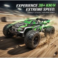 Samochód RC 4WD: 1:16 2.4G, 38KM/H, Ekstremalna prędkość, Jasne światła LED, Pojazd terenowy do driftu, Idealny prezent na Boże Narodzenie.