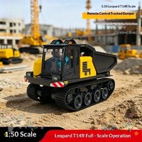 In Stock Yigong Model Remote Control Tracked Dump Truck 1 50 Scale T14R Screw Drive Alloy Base Proportional Throttle Light Sound