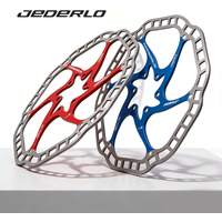 AliExpress NONE JEDERLO Bike Brake Rotor 160MM 180MM Ultralight Stainless Steel Six Pin Brake Disc Colorful Heat- dissipation Disc MTB Parts