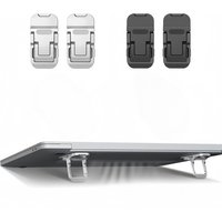 2pcs Laptop Stand Invisible Adhesive Folding Storage Keyboard Foot Pad Support Shelf for Home Office Desktop Stand Radiator Base