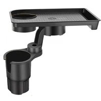 Universal Car Cup Holder Tray With Dual Cup Holder Organized Table Food Car Tray Portable Adjustable Drink Stand