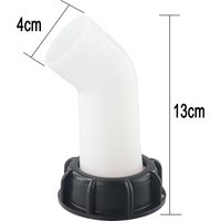 Thread Water Tank Drainage Diversion Tube 45mm 40mm Drain Spout IBC Tank Valve Accessories Garden Irrigation Tap Fittings