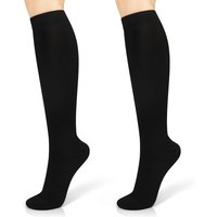 AliExpress NONE 1Pair Unisex Sports Compression Socks 1 Pair Moisture-Wicking Breathable for Cycling Hiking Running Basketball Black