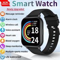 LIGE Original 1.83" HD Display Smart Watch Men Bluetooth Call Waterproof Sports Fitness Health monitor Smartwatch For Men Women