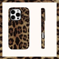 Phone Case iPhone 17 16 15 14 13 12 11 X XS XR XSMAX 7 8 Air Pro Max Plus Luxury Double-layer Back Cover Leopard Print Pattern