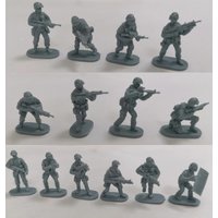 1/72 Scale Diecast Resin Figure Model Kit Modern Police Special Forces 14 Figures Unpainted
