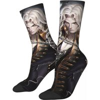 Alucard Vampire Socks Men's Women's Casual Castlevania Anime Socks Harajuku Spring Summer Autumn Winter Socks Gifts