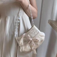 French Style New Fashion Original Lace Butterfly Chain Crossbody Bag Exquisite Personality Girl Short Skirt Design Handbag Trend